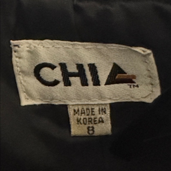 CHIA Leather & Lace Pencil Mini Skirt Black Size 8 6 Pencil Party Sexy Festival - Picture 4 of 6